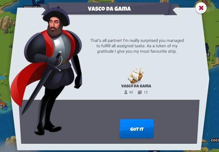 Vasco da Gama end